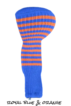 Royal Blue and Orange Club Sock Golf Headcover