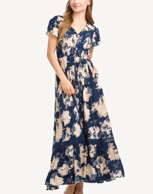 Ruffle Hem Maxi Dress
