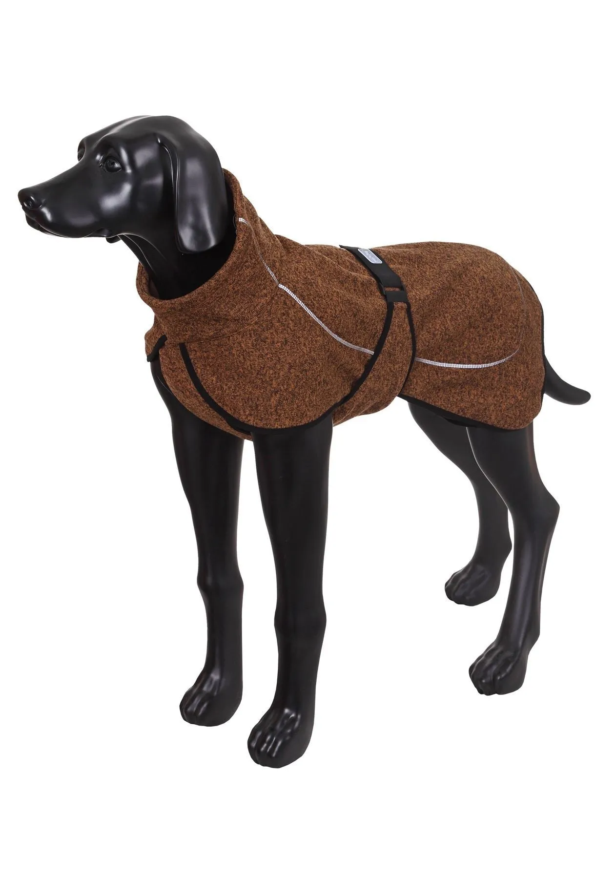 Rukka Pets Comfy Knit Warm Breathable Adventure Dog Jacket Brown