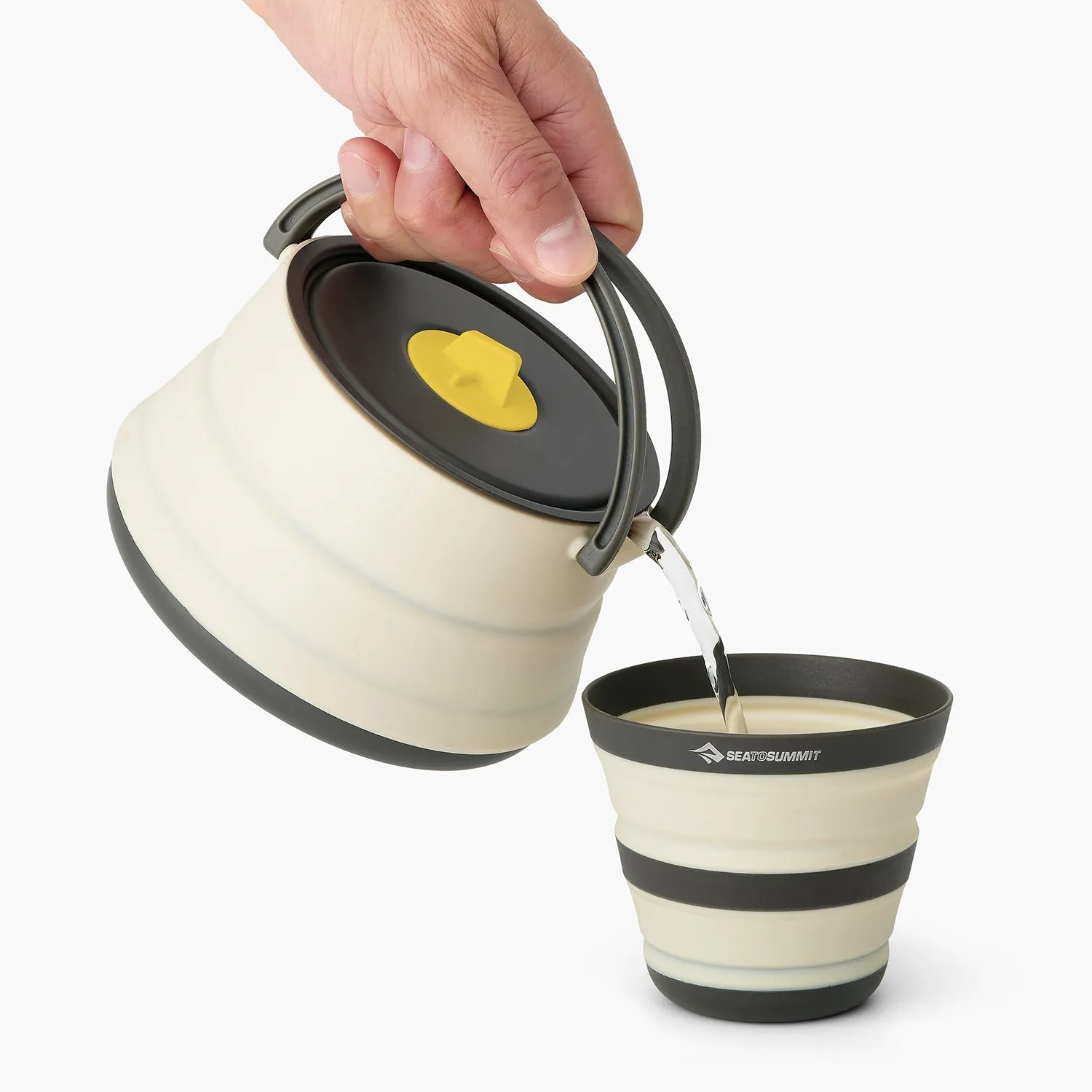 Sea to Summit Frontier Ultralight Collapsible Kettle Cook Set (1 Person, 3 Piece)