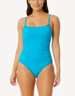 Shirred Lingerie One Piece
