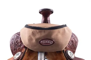 Showman ® Insulated Nylon Saddle Pouch Saddle Bag