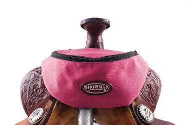 Showman ® Insulated Nylon Saddle Pouch Saddle Bag