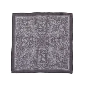 Silver Hues Pocket Square