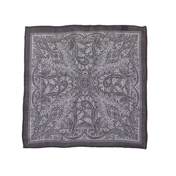 Silver Hues Pocket Square