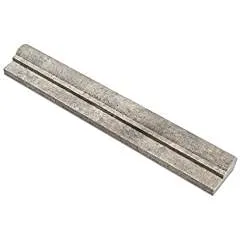 Silver Travertine OG-1 Single-Step Chair Rail Molding Trim, Honed (LOT of 50 PCS.)