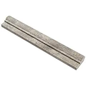 Silver Travertine OG-1 Single-Step Chair Rail Molding Trim, Honed (LOT of 50 PCS.)
