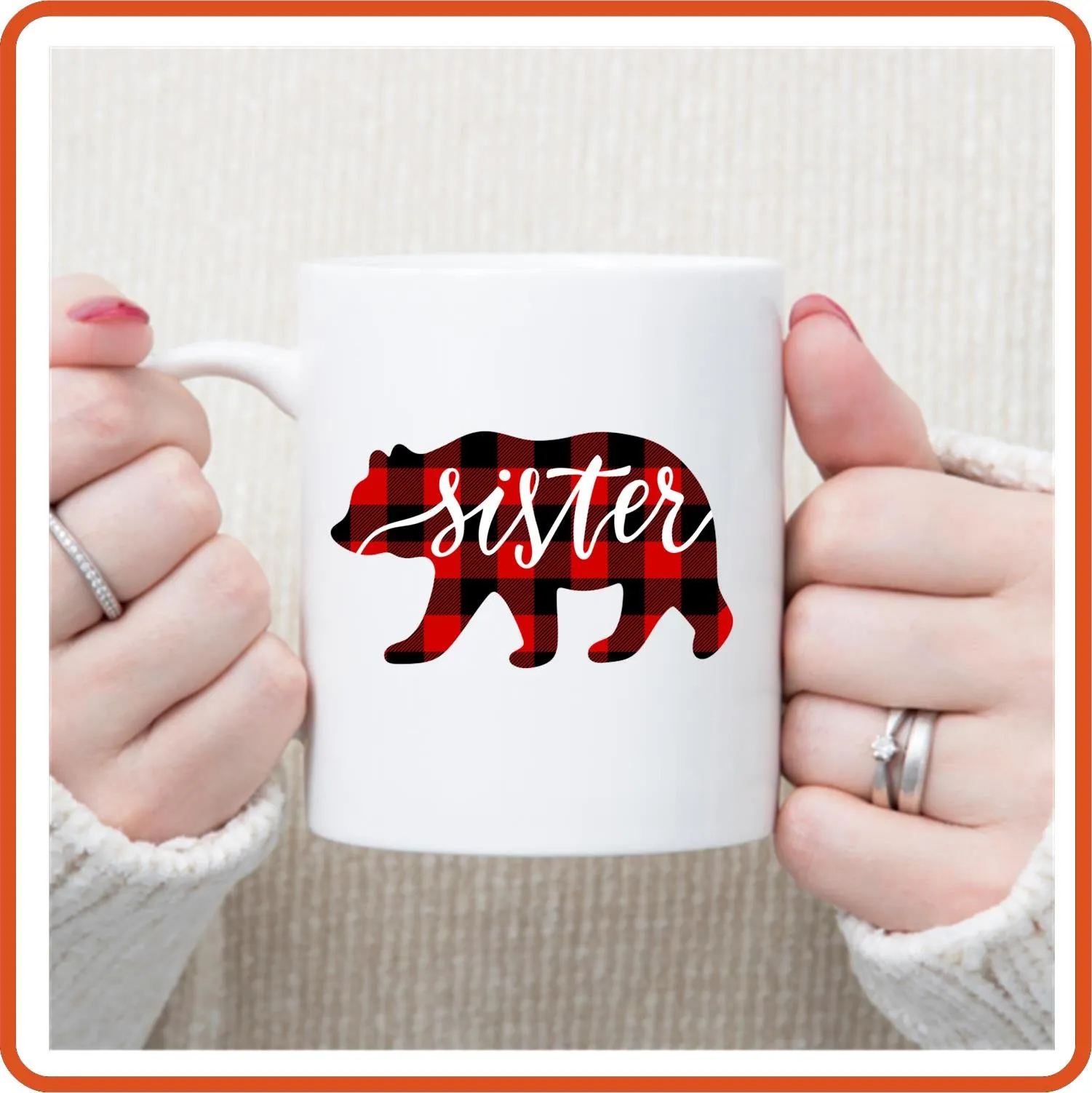 Sister | Bear | Family Mugs -11oz Coffee Mug by SEC Apparel