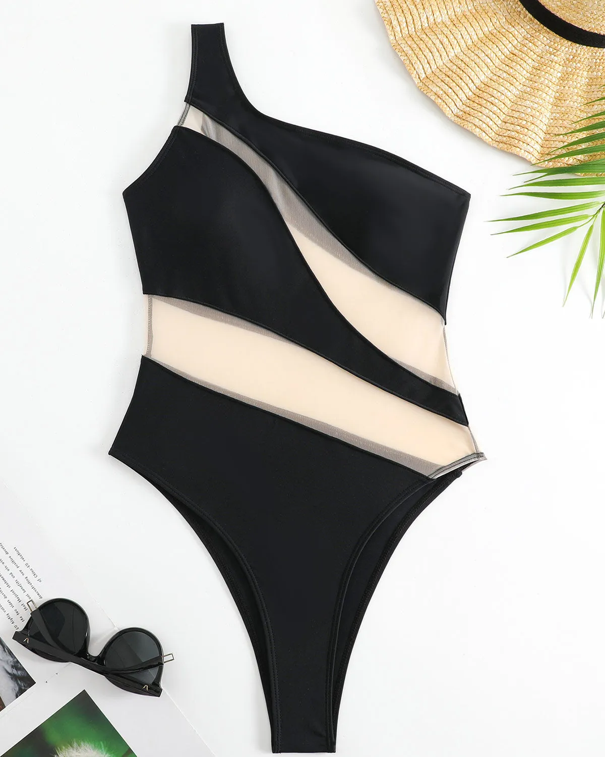 SLIM® VeilTempt One Shoulder Swimsuit