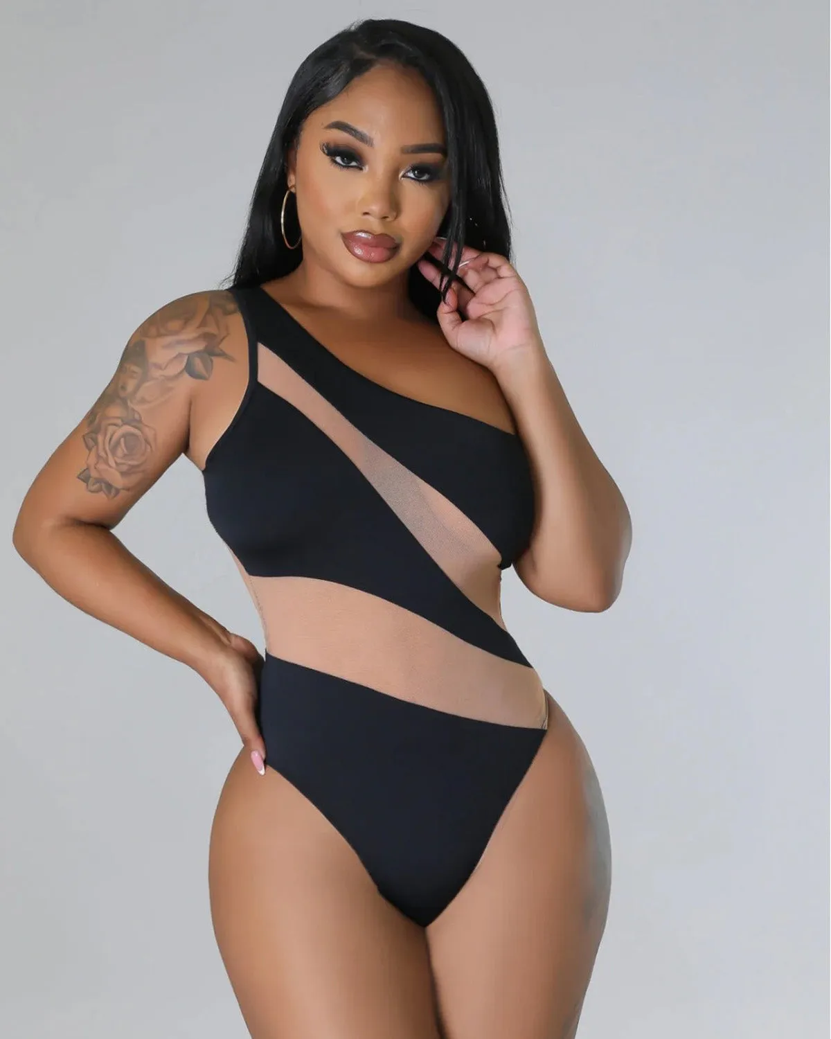 SLIM® VeilTempt One Shoulder Swimsuit