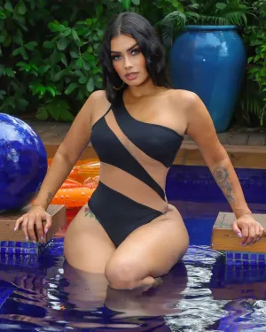 SLIM® VeilTempt One Shoulder Swimsuit