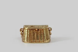 Sloan & Co Picnic Basket Charm with Wine & Fish