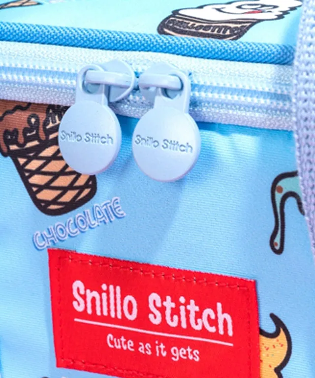 SNILLO STITCH Lunch Bag Shoulder Strap Ice Cream - Sky Blue
