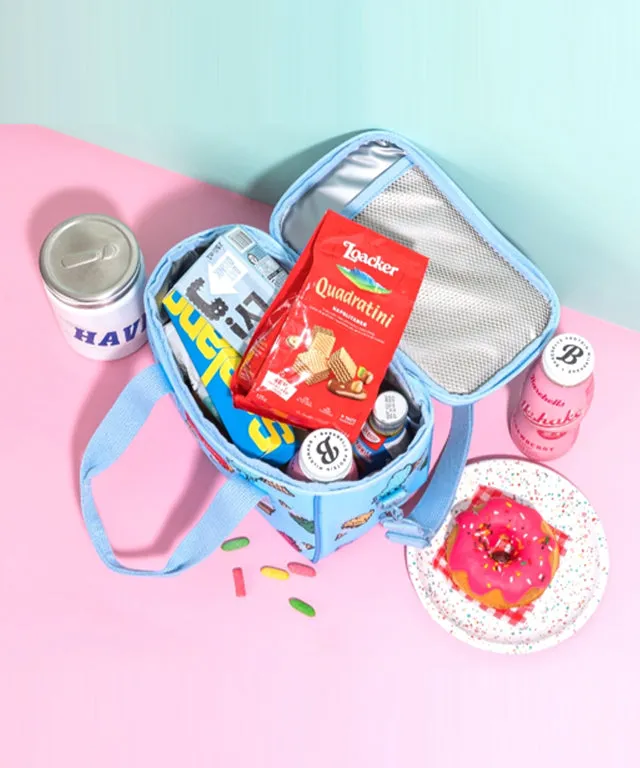 SNILLO STITCH Lunch Bag Shoulder Strap Ice Cream - Sky Blue