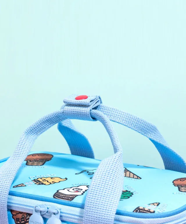 SNILLO STITCH Lunch Bag Shoulder Strap Ice Cream - Sky Blue