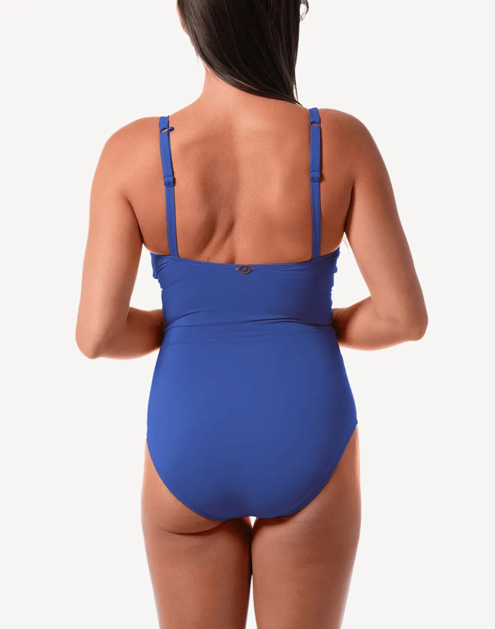Solid Patty Surplice One Piece