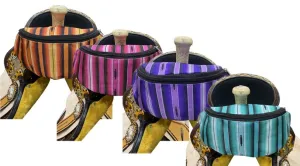 Southwest Serape Print Insulated Nylon Saddle Pouch