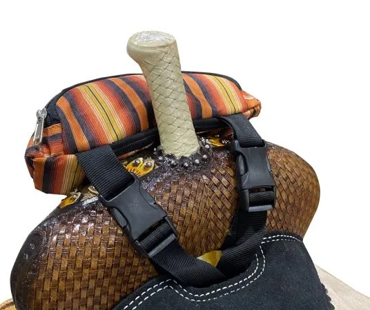 Southwest Serape Print Insulated Nylon Saddle Pouch