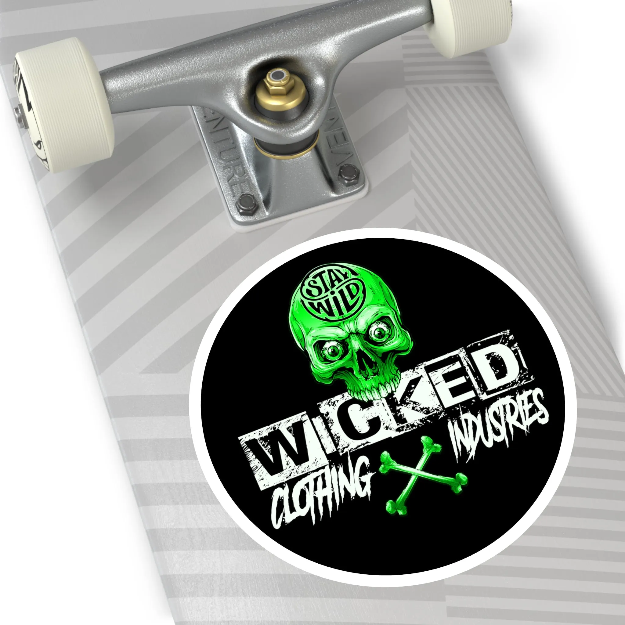 Stay Wild Neon Green WCI  Stickers, Indoor\Outdoor