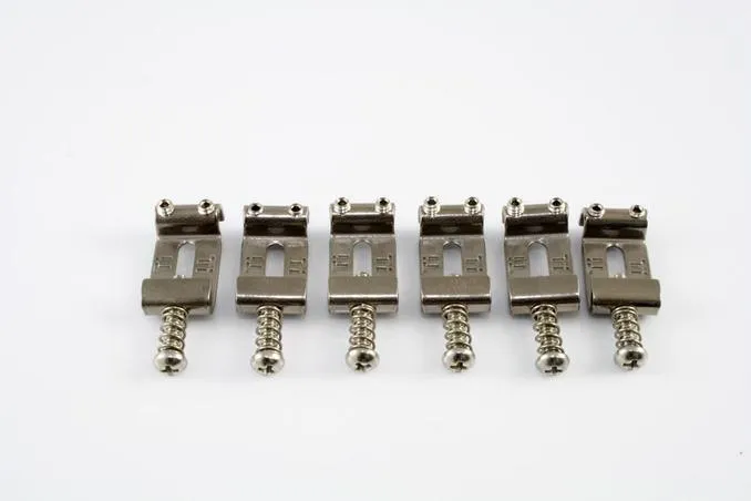 Strat Bridge Saddles, Vintage Style, Set of 6