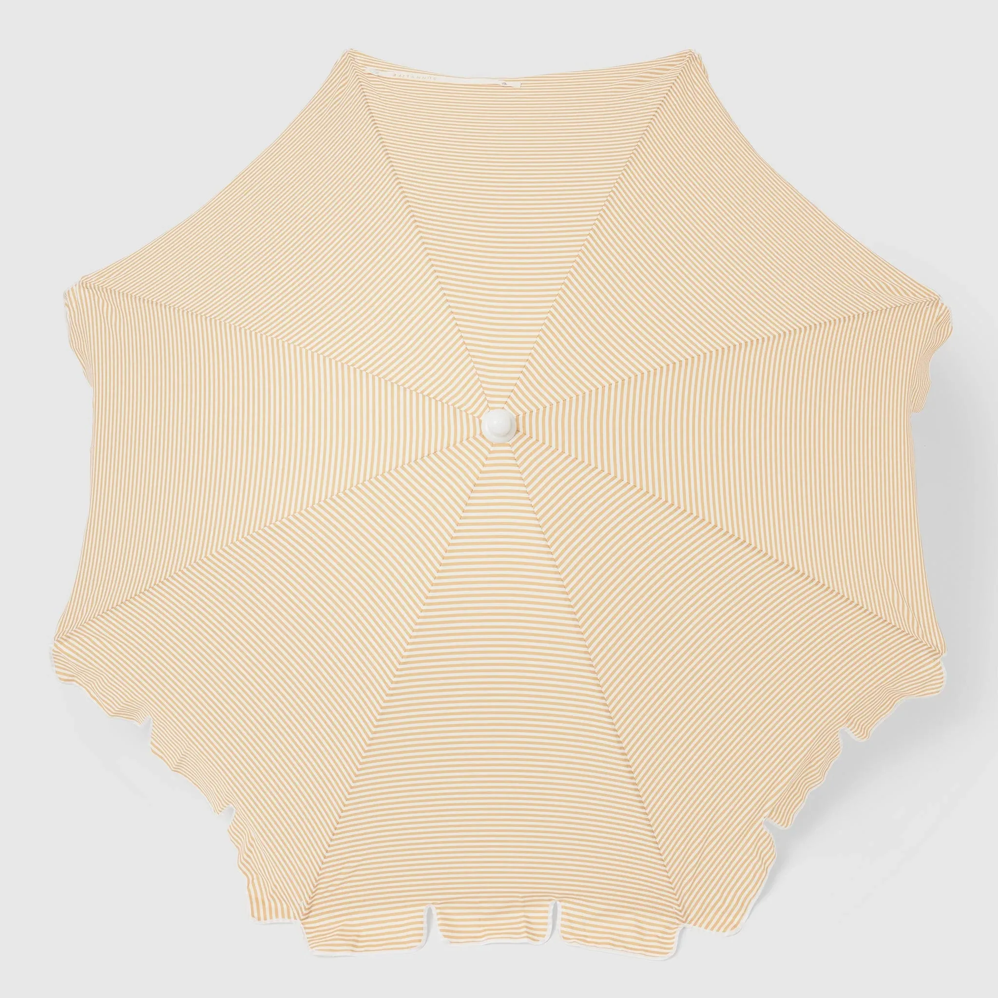SUNNYLife Beach Umbrella Mango Bay Golden Mustard Stripe