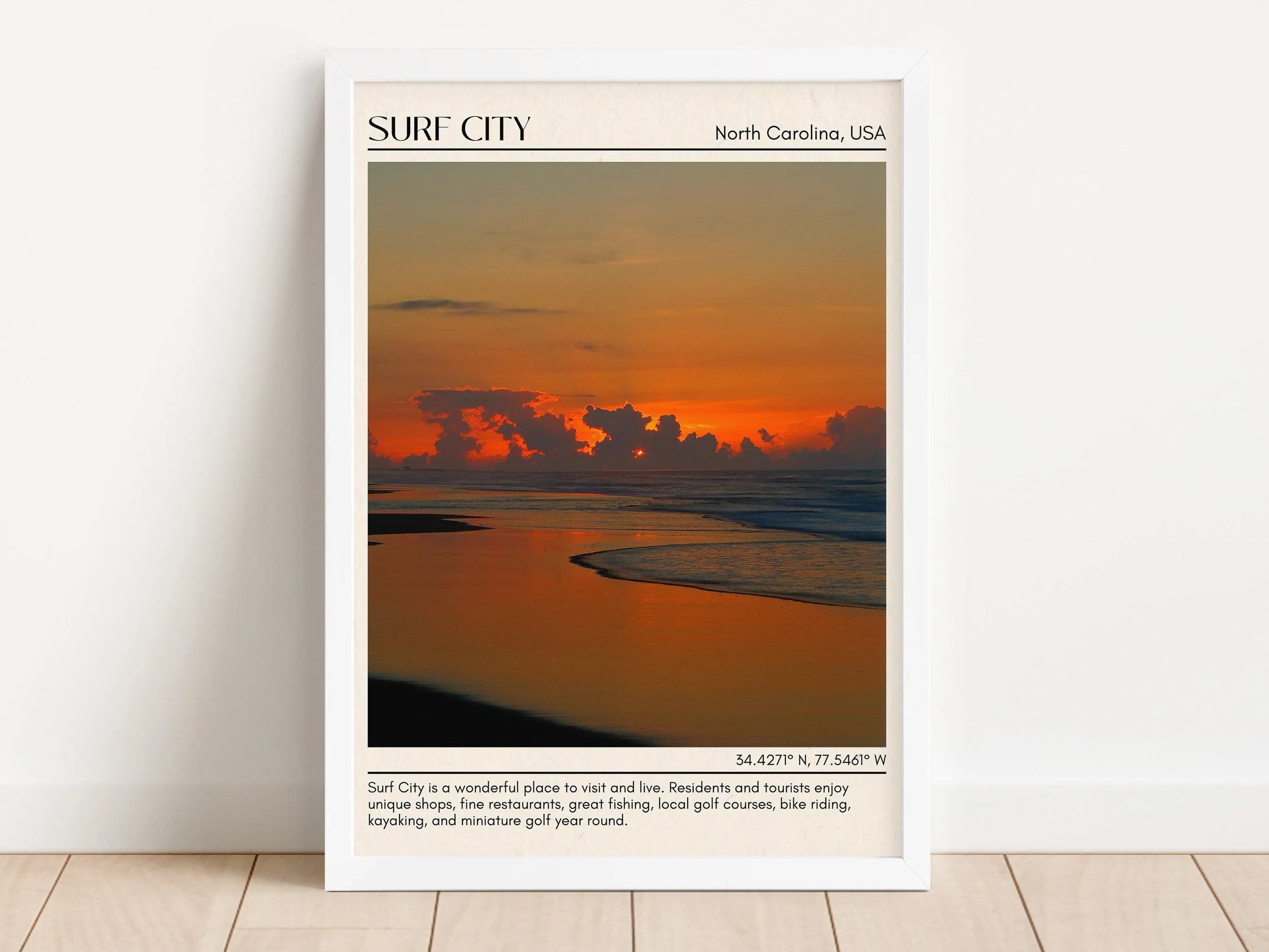 Surf City Wall Canvas, USA