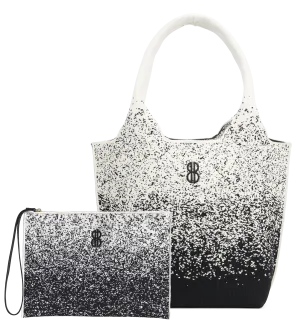Sutton City Tote - Black Sprinkle - Medium