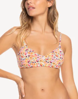 Swept Up Floral Beach Classics Bralette Bikini Top
