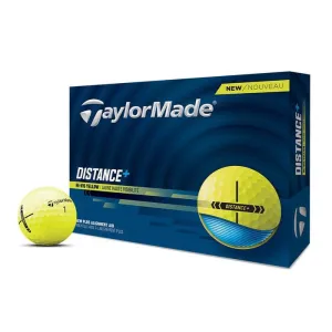 TaylorMade Distance   Yellow Personalized Golf Balls