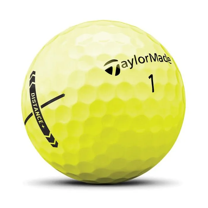 TaylorMade Distance   Yellow Personalized Golf Balls