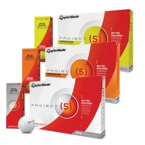 TaylorMade Project (s) Golf Balls Matte Orange (Sleeve/3 Ball Pac