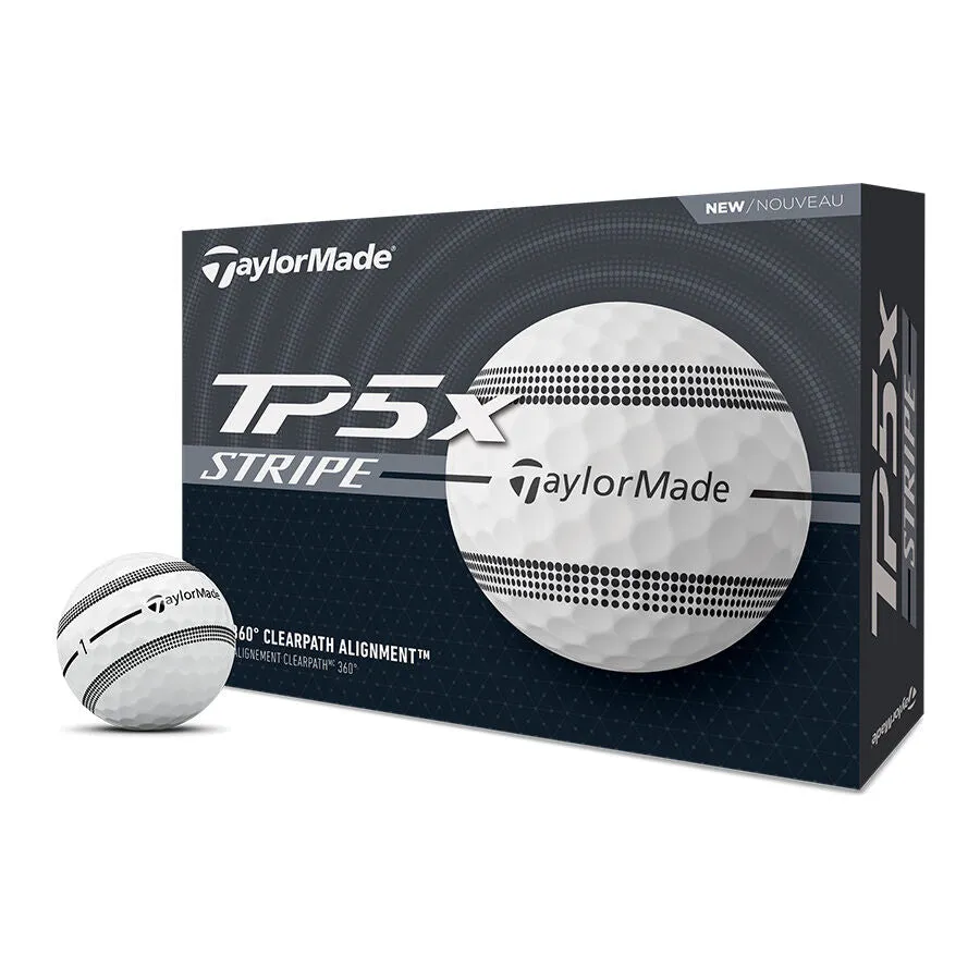 TaylorMade TP5X Stripe Golf Balls 2025