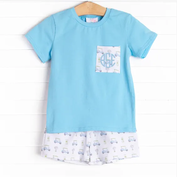 Tee Time Short Set, Blue