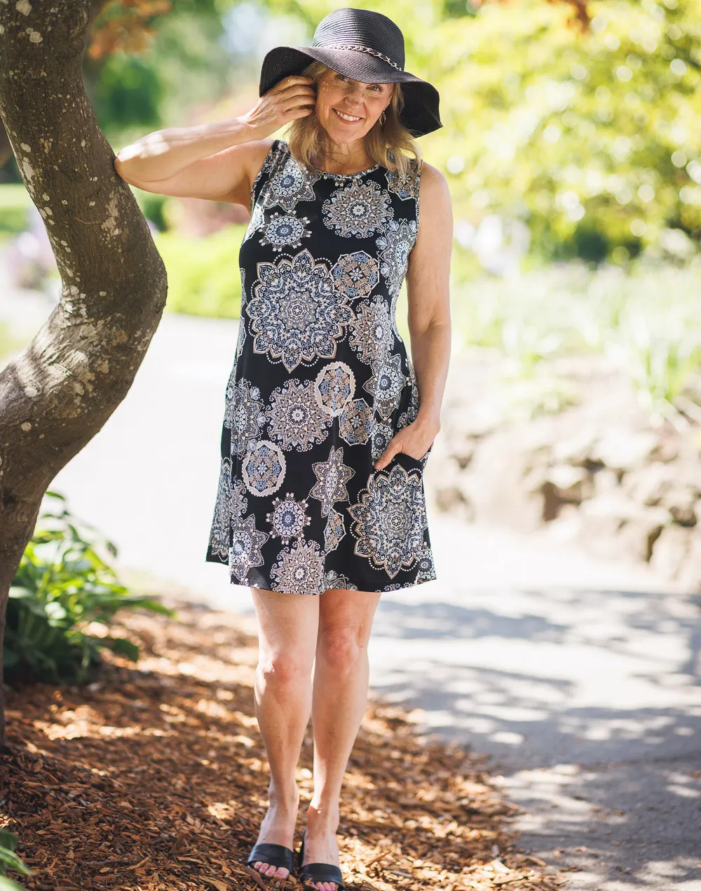 Texture A Line Short Dress