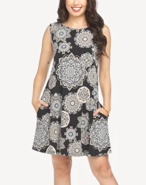 Texture A Line Short Dress