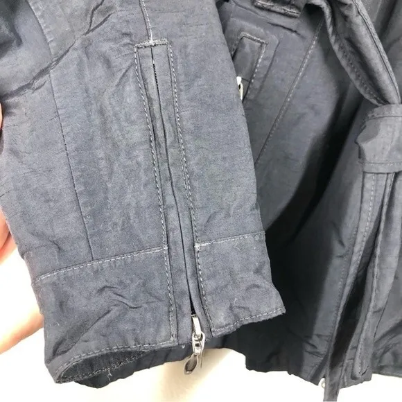The North Face Hyvent Belted Rain Trench Coat Black Small