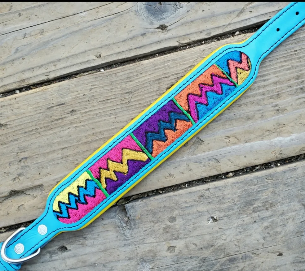 The Sofia (blue with yellow padding)
