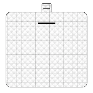 Thickened Waterproof Picnic Blanket - Portable Outdoor Beach Mat for Camping and Hiking 150*200cm(White plaid)