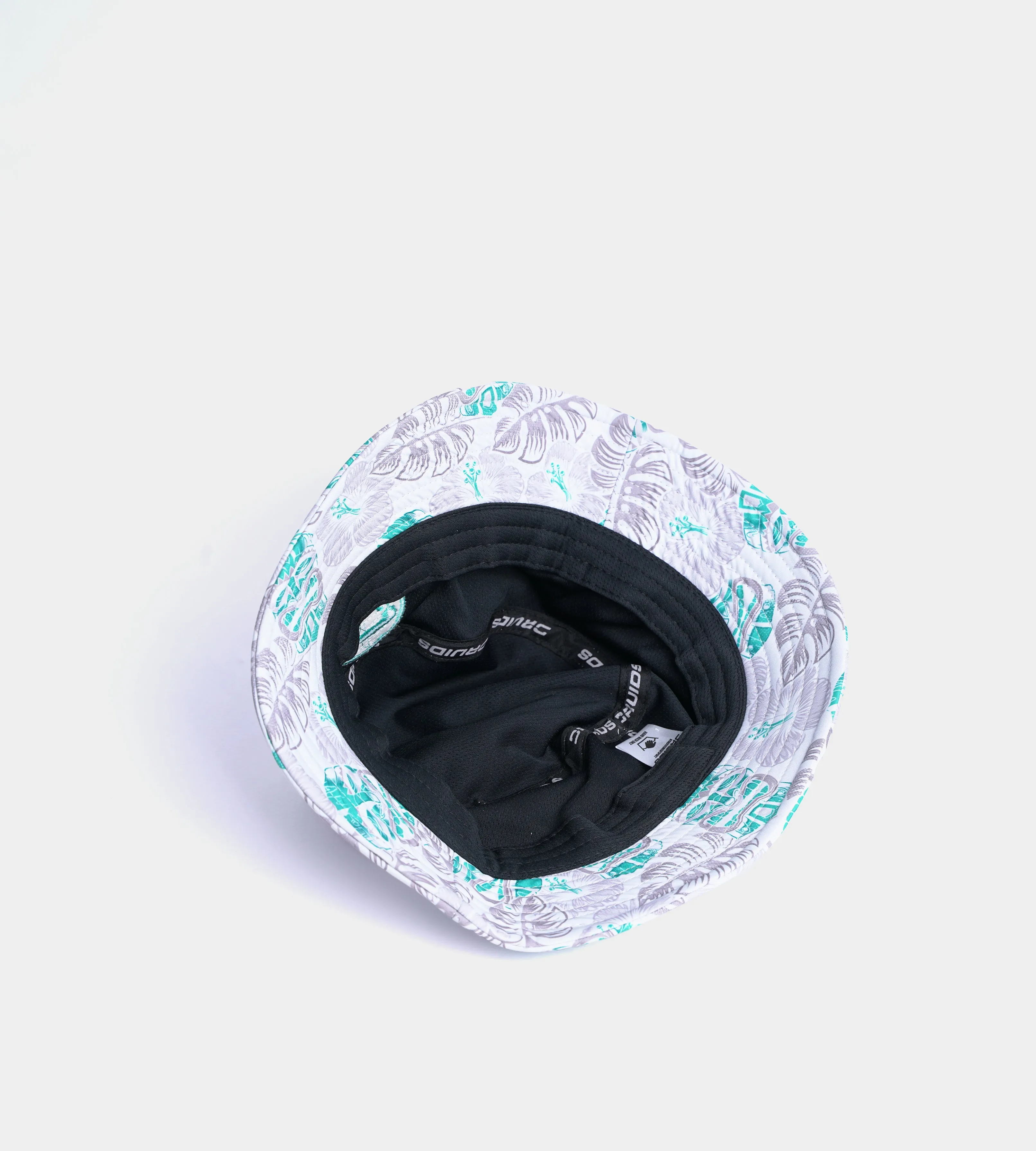 TIKI BUCKET HAT - WHITE / TEAL