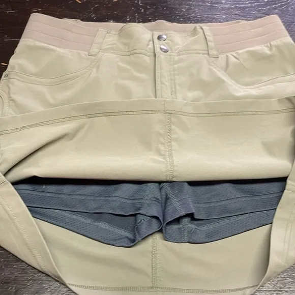 Title Nine Recycled Clamber 2.0Hiking Skort Timber Wolf TanSize 14.
