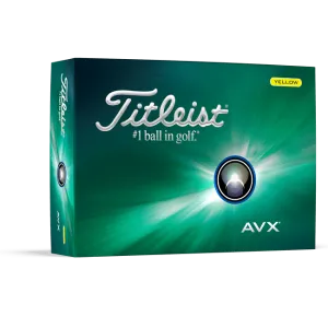 Titleist AVX Yellow Personalized Golf Balls