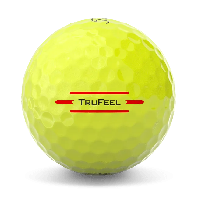 Titleist TruFeel Yellow Logo Golf Balls 2025