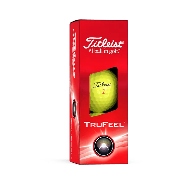 Titleist TruFeel Yellow Logo Golf Balls 2025