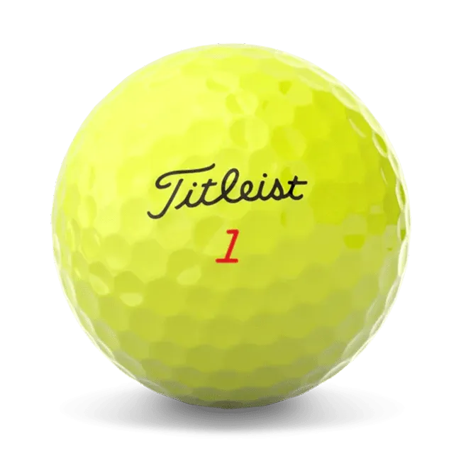 Titleist TruFeel Yellow Logo Golf Balls 2025