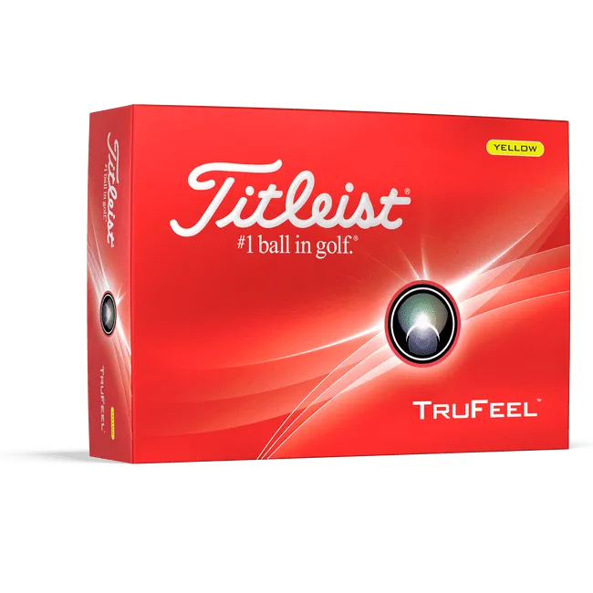 Titleist TruFeel Yellow Logo Golf Balls 2025