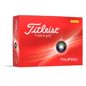 Titleist TruFeel Yellow Personalized Golf Balls