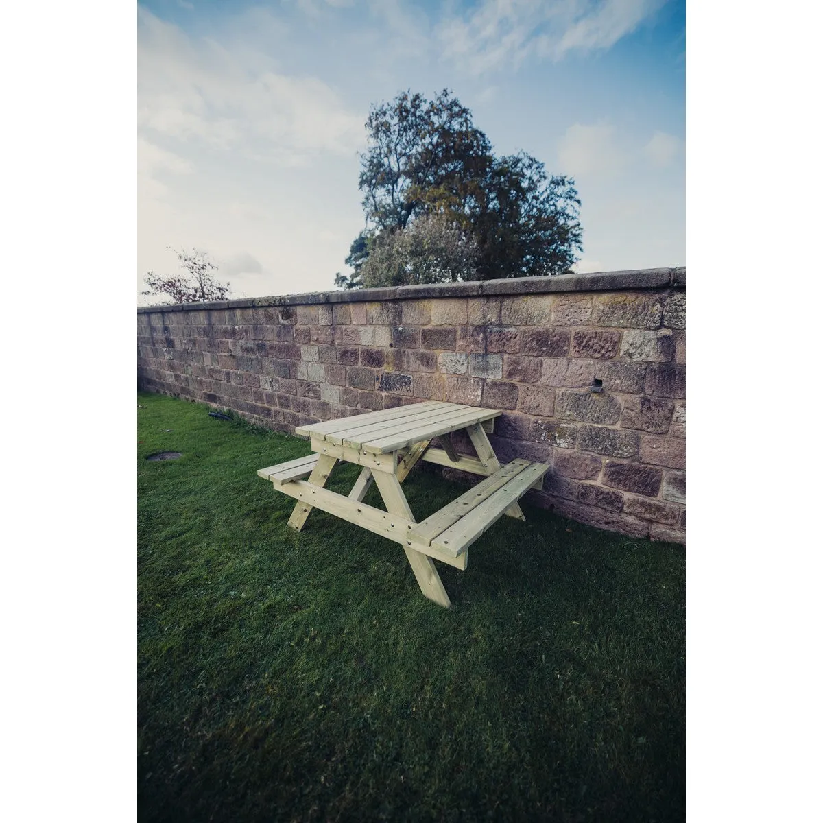 Traditional Garden Picnic Table by Churnet Valley - 4 Seats - PT101