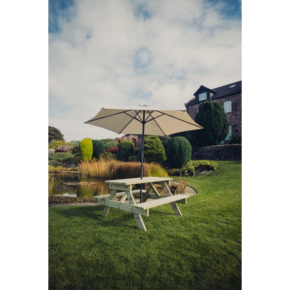 Traditional Garden Picnic Table by Churnet Valley - 4 Seats - PT101