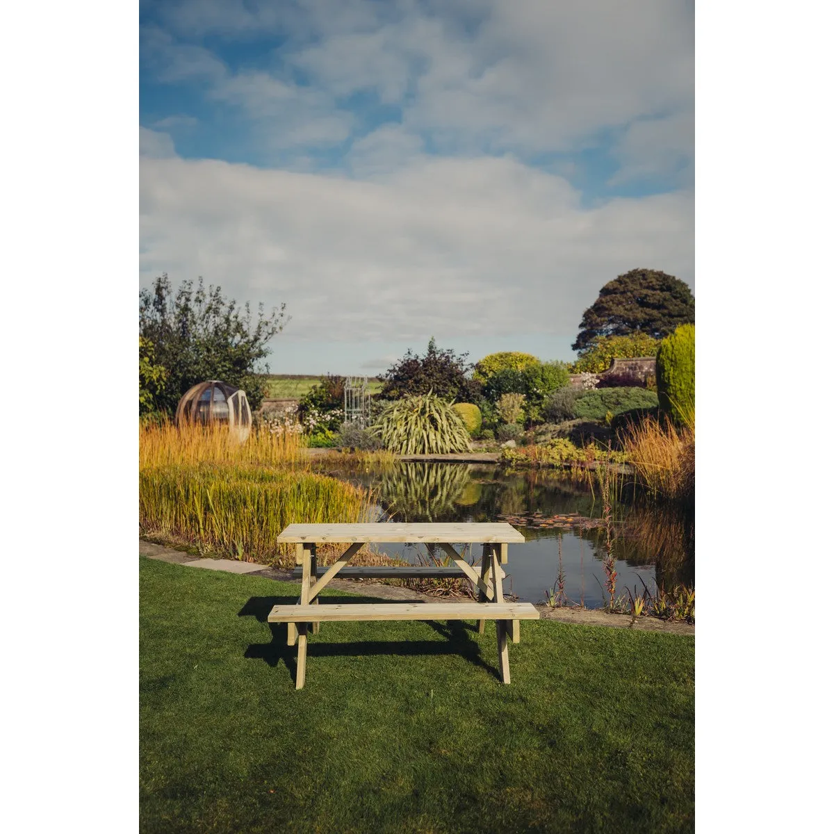 Traditional Garden Picnic Table by Churnet Valley - 4 Seats - PT101