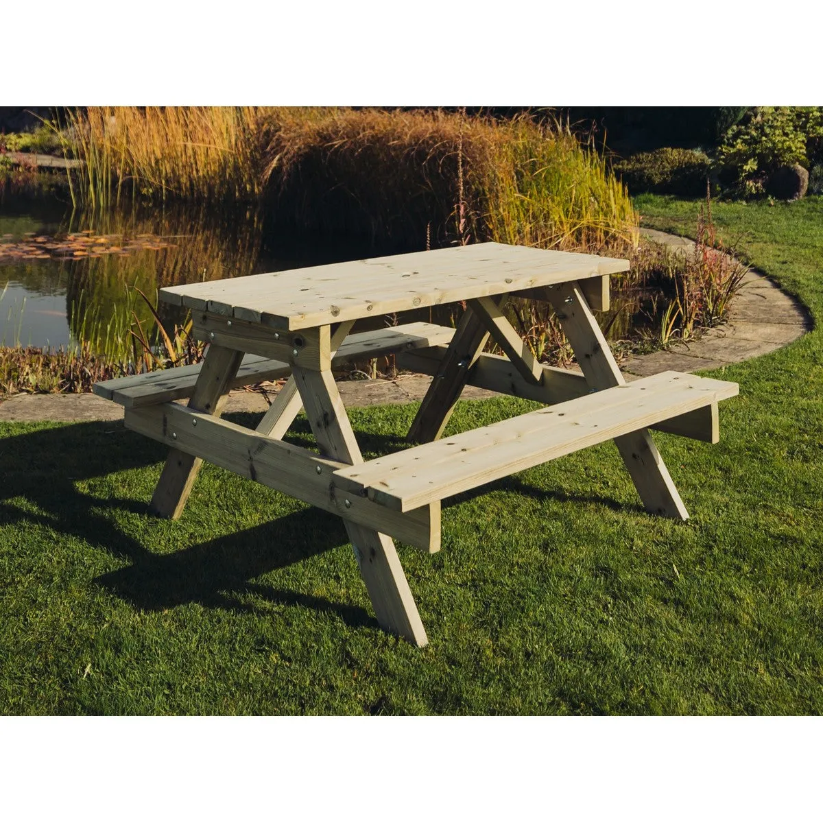 Traditional Garden Picnic Table by Churnet Valley - 4 Seats - PT101